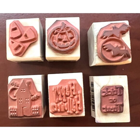 Hero Arts Halloween Rubber Stamps Set Of 6 - Picture 3 of 6